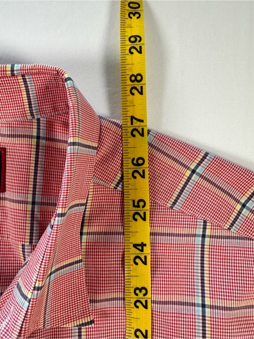 UNTUCKit Gibbons WF Shirt Mens M Red Plaid Wrinkle Free Cotton Button Down - Picture 6 of 9
